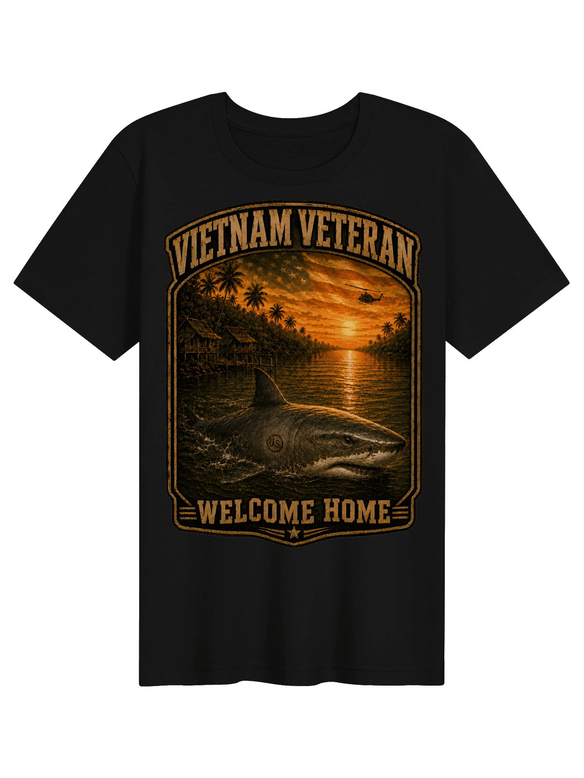 Black Vietnam Veteran Welcome Home tribute shirt